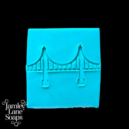 Suspension Bridge Landscape Soap Stamp