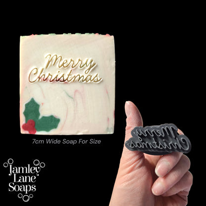 Merry Christmas Soap Stamps