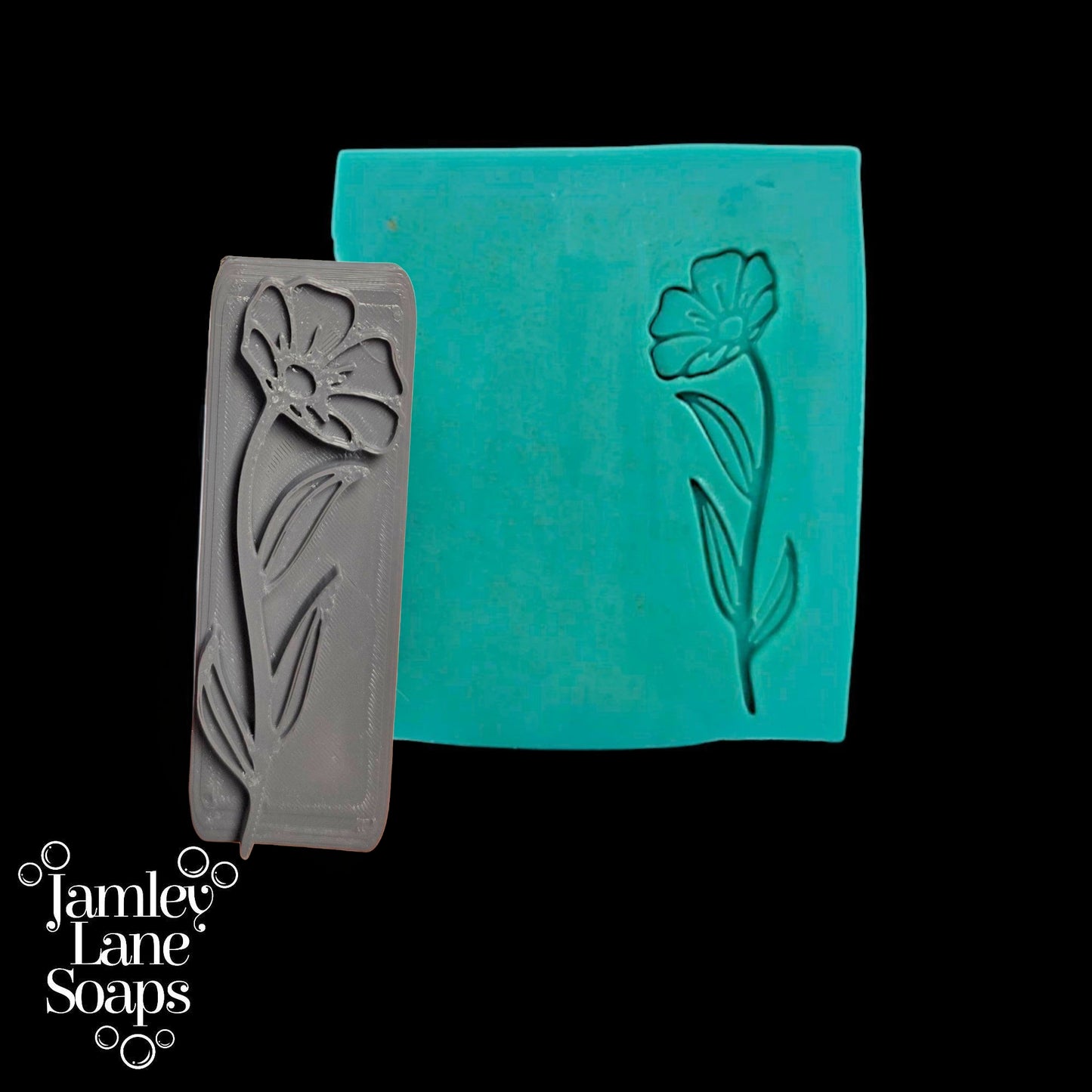 Single Standing Flower Soap Stamp