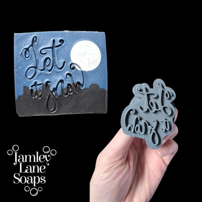 Let It Snow Soap Stamp | Christmas Cold Process Soap Stamp