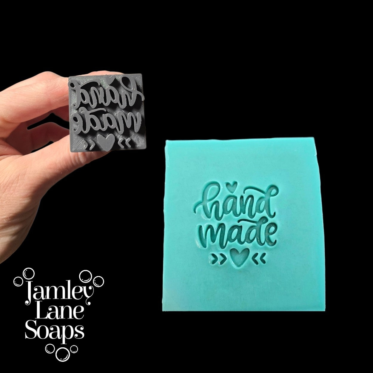 "Hand Made" Soap Stamp