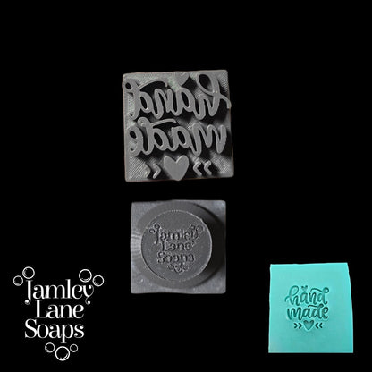 "Hand Made" Soap Stamp