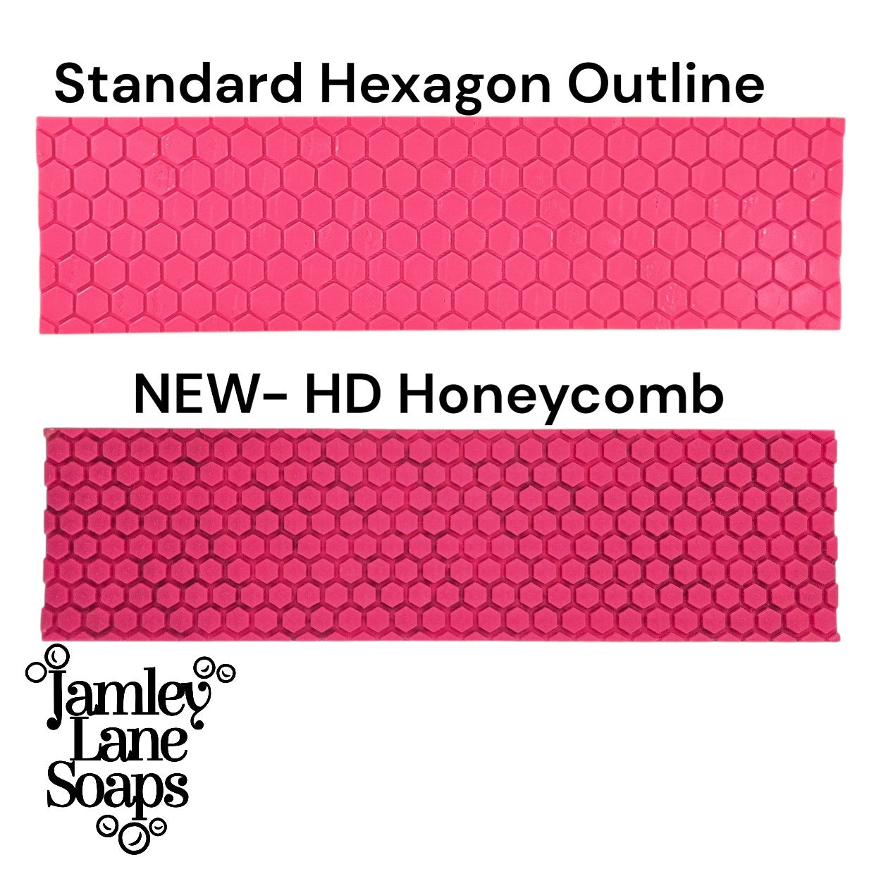 High-Definition Honeycomb| Professional Hexagon Texture Soap Impression Mat