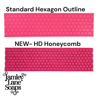 High-Definition Honeycomb| Professional Hexagon Texture Soap Impression Mat
