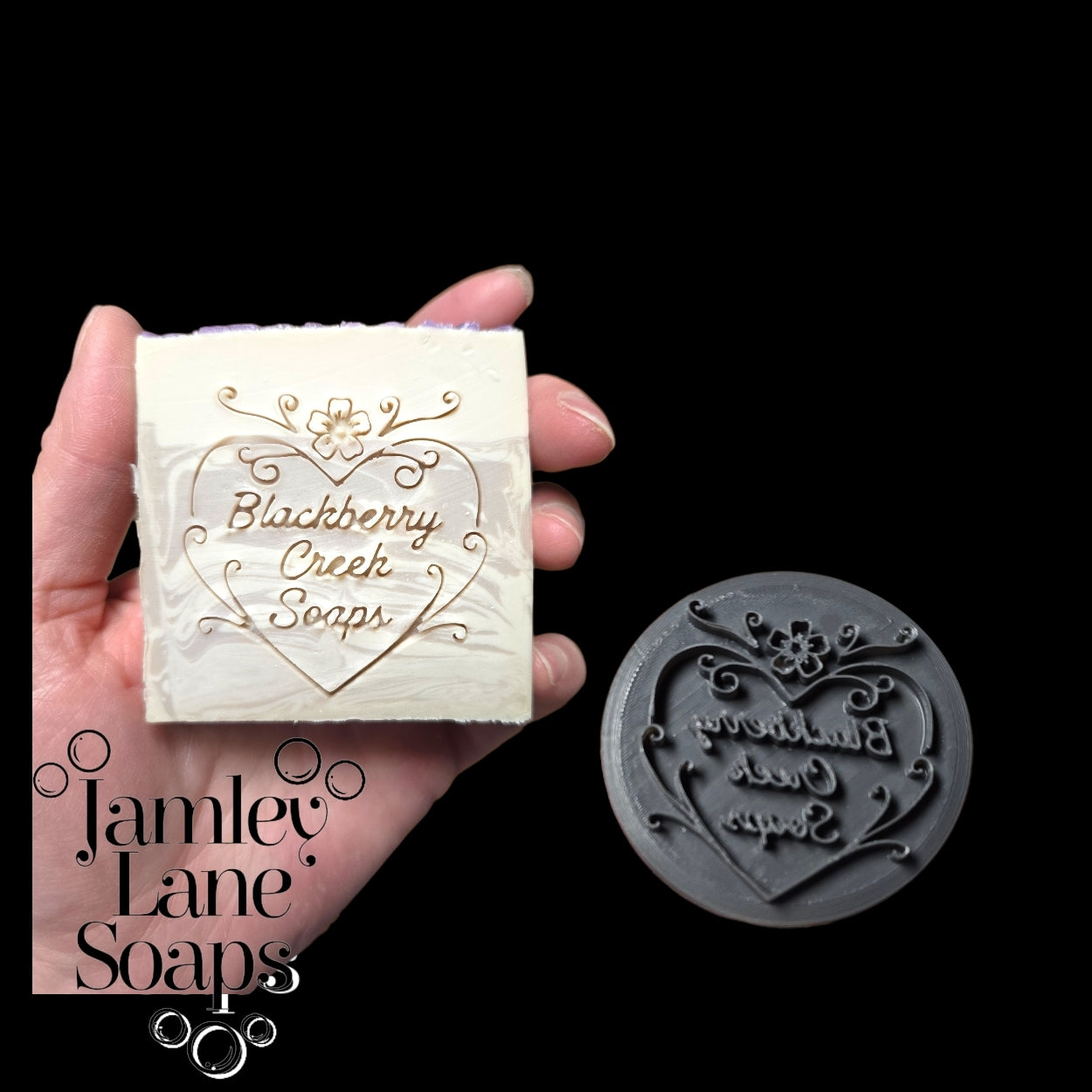 Custom Soap Stamp- Approx 2.5"- Add Your Brand Logo