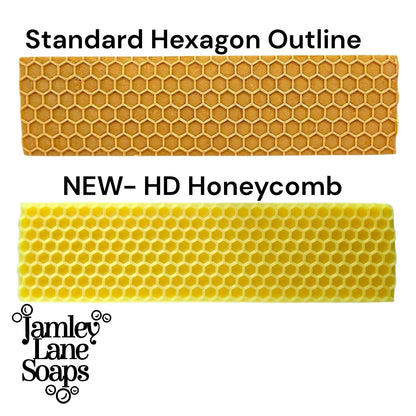 High-Definition Honeycomb| Professional Hexagon Texture Soap Impression Mat