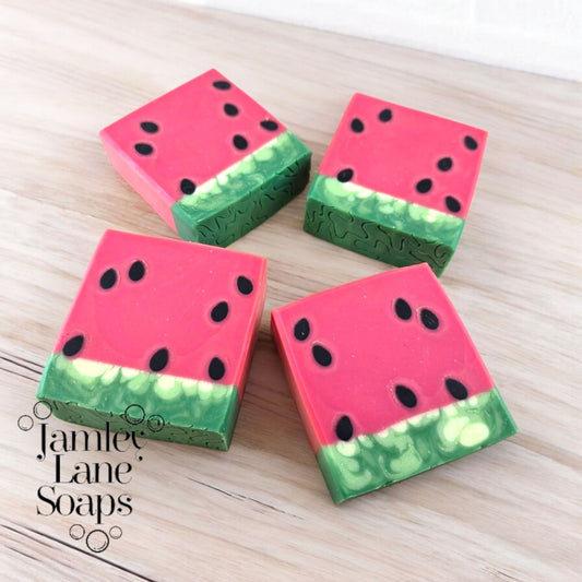 Watermelon Goat Milk Artisan Soap 4oz Bar