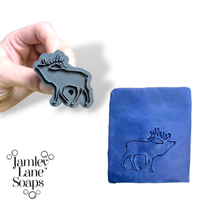 Deer, Wolf, Elk Collection- 3 Soap Stamps
