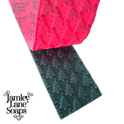 Christmas Tree Farm Soap Impression Mat | Rows of Pinetrees