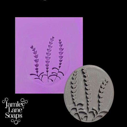 Lavender Flowers Soap Stamp