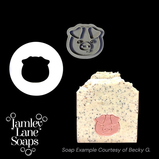 Pig Face Soap Stamp and Disc Set