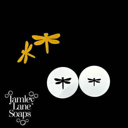 Dragonfly Soap Dough Extruder Disc Set | 2-Piece Large & Small Embed | Column Mold Alternative
