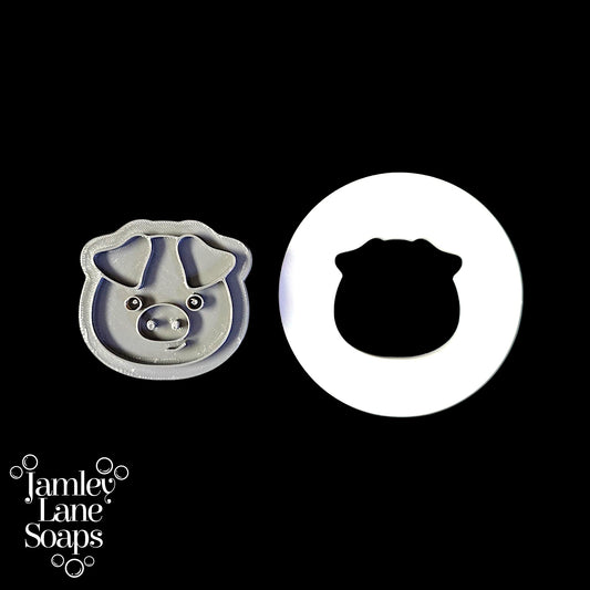 Pig Face Soap Stamp and Disc Set