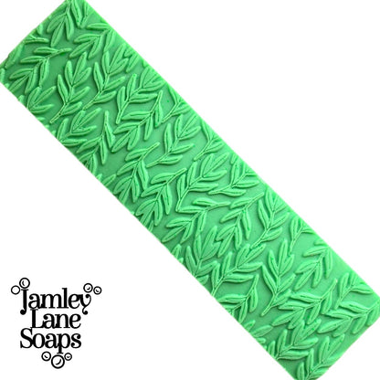 Leafy Sprigs Soap Impression Mat Eucalyptus Leaf Pattern