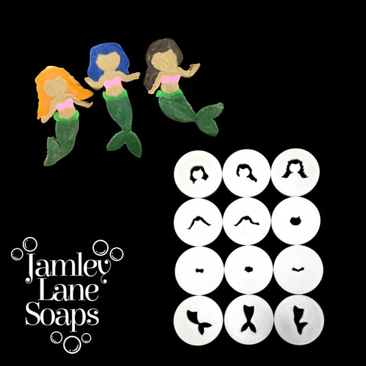 Mermaid "Mix & Match" 12-Piece XL Extruder Disc Set